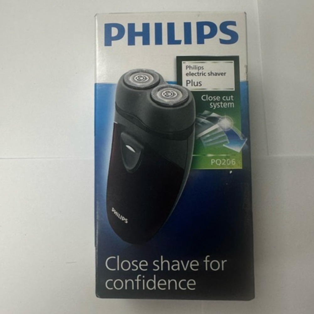 New Philips Men’s Electric Shaver PQ206/18 Twin Rotary Heads Cordless ...